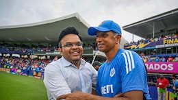 Jay Shah and Rahul Dravid